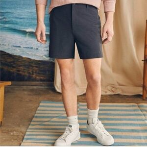 Faherty Men's All Day Shorts 5” Drawstring Charcoal Size 29‎